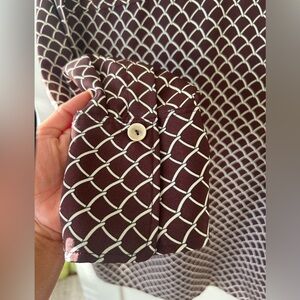 Long sleeve button-down, two pocket shirt blouse